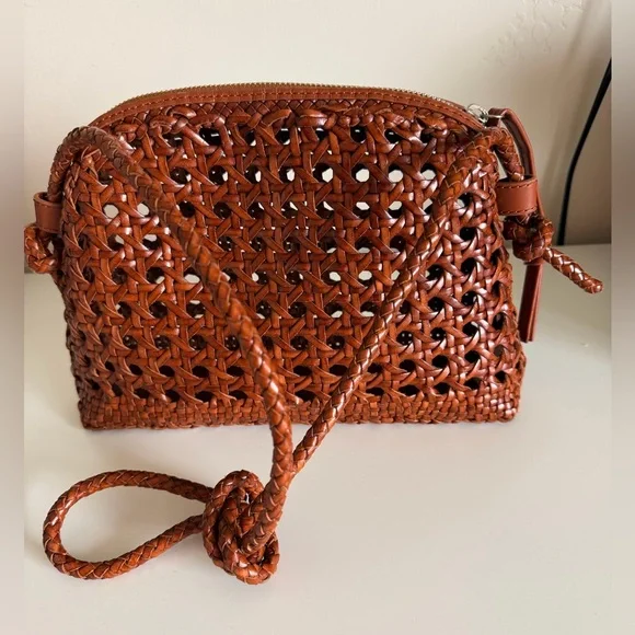 Loeffler Randall Mallory Woven Leather Crossbody Bag - Picture 4 of 8